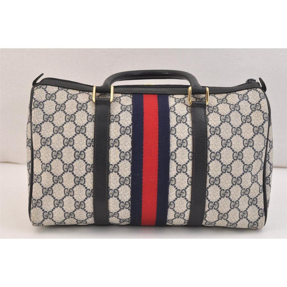 Auth Gucci Sherry Line Hand Boston Bag #144219G45B - Picture 3 of 15